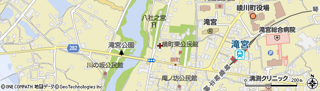 香川県綾歌郡綾川町滝宮1350周辺の地図