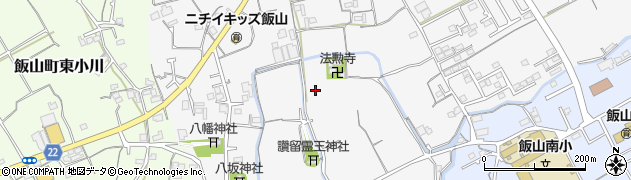 香川県丸亀市飯山町下法軍寺周辺の地図