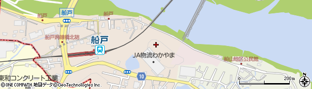 和歌山県岩出市船戸周辺の地図