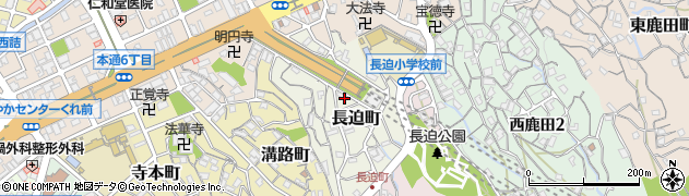 広島県呉市長迫町周辺の地図