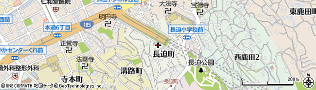 広島県呉市長迫町周辺の地図