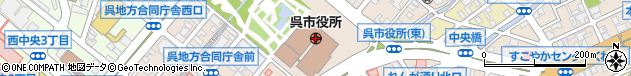 広島県呉市周辺の地図