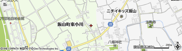 香川県丸亀市飯山町東小川1318-1周辺の地図