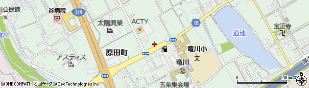 丸亀警察署　龍川駐在所周辺の地図