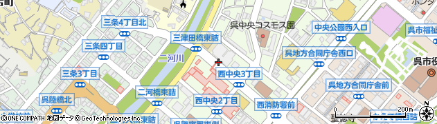 呉共済病院周辺の地図