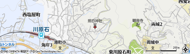 広島県呉市西川原石町周辺の地図