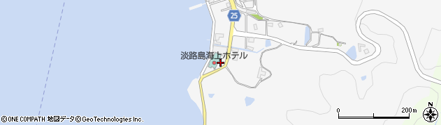 淡路島海上ホテル無料駐車場周辺の地図