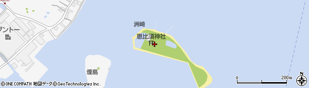 洲崎周辺の地図