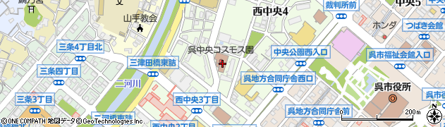 広島県呉市西中央周辺の地図
