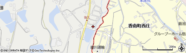 香川県綾歌郡綾川町畑田2676周辺の地図