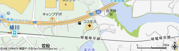 香川県綾歌郡綾川町萱原591周辺の地図