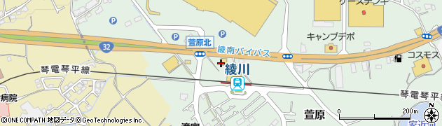 ドコモショップ綾川店周辺の地図