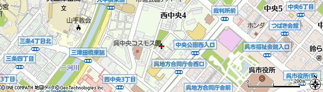 有限会社山口クリーニング　呉工場周辺の地図