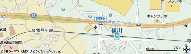 ミニストップ綾南町店周辺の地図