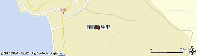 香川県三豊市詫間町生里周辺の地図