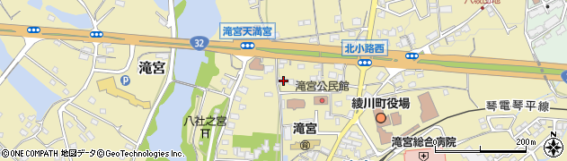香川県綾歌郡綾川町滝宮274周辺の地図