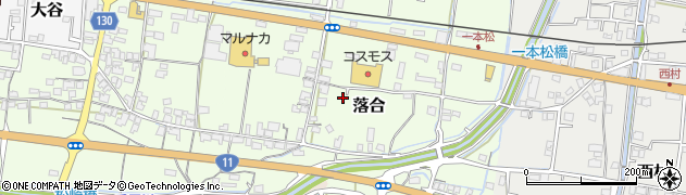 香川県東かがわ市落合207周辺の地図