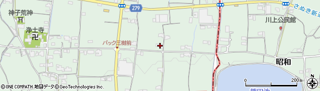 香川県木田郡三木町井戸1225周辺の地図