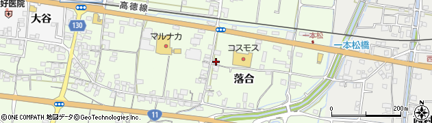 香川県東かがわ市落合204周辺の地図