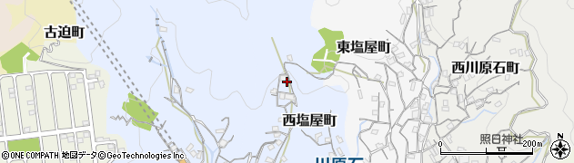 広島県呉市西塩屋町周辺の地図