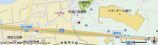 香川県綾歌郡綾川町萱原841周辺の地図