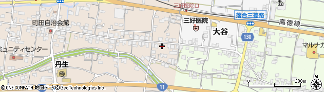 香川県東かがわ市町田615周辺の地図