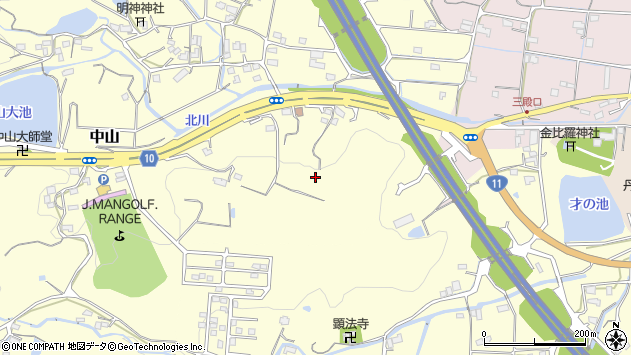 〒769-2518 香川県東かがわ市中山の地図