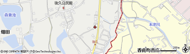 香川県綾歌郡綾川町畑田2722周辺の地図