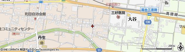香川県東かがわ市町田584周辺の地図
