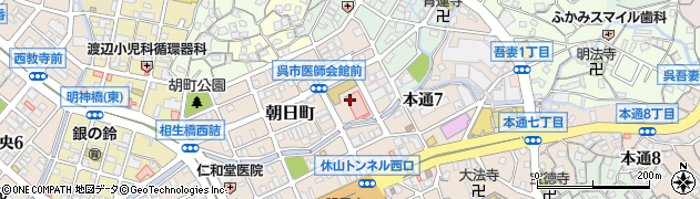 広島県呉市朝日町15周辺の地図