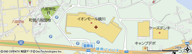 ジュエルカフェ．イオン綾川ＳＣ店周辺の地図