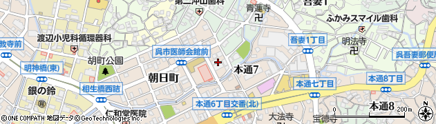 広島県呉市朝日町19周辺の地図
