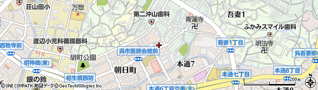 広島県呉市朝日町18周辺の地図