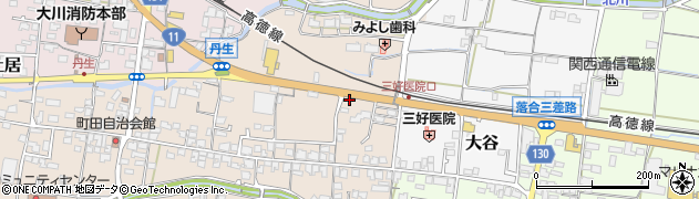 香川県東かがわ市町田718周辺の地図