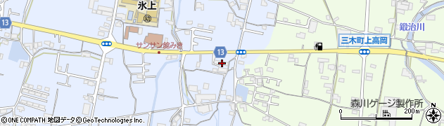 香川県木田郡三木町氷上3126周辺の地図