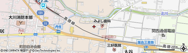 香川県東かがわ市町田727周辺の地図