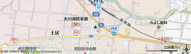 ＪＡ香川県大内丹生周辺の地図