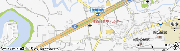 ローソン綾川町陶西店周辺の地図