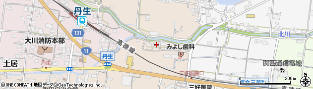 香川県東かがわ市町田732周辺の地図