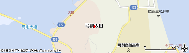 愛媛県越智郡上島町弓削太田周辺の地図