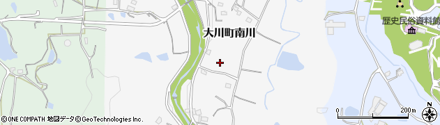 香川県さぬき市大川町南川周辺の地図