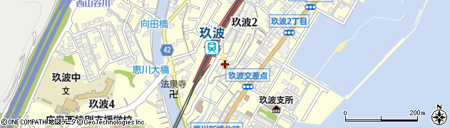 駅前食堂周辺の地図