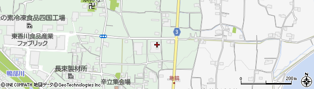 香川県さぬき市長尾西1601周辺の地図