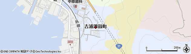 広島県呉市吉浦潭鼓町周辺の地図