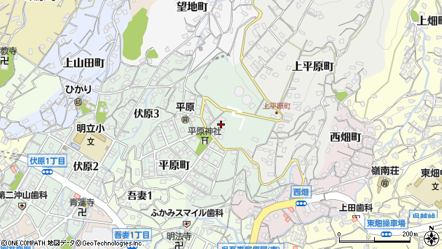 〒737-0078 広島県呉市平原町の地図