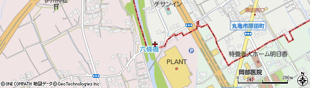 香川県丸亀市原田町1529周辺の地図