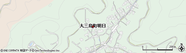愛媛県今治市大三島町明日周辺の地図