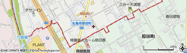 香川県丸亀市原田町1637周辺の地図