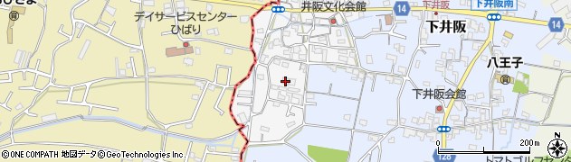 和歌山県紀の川市西井阪257周辺の地図