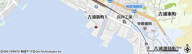 広島県呉市吉浦新町周辺の地図